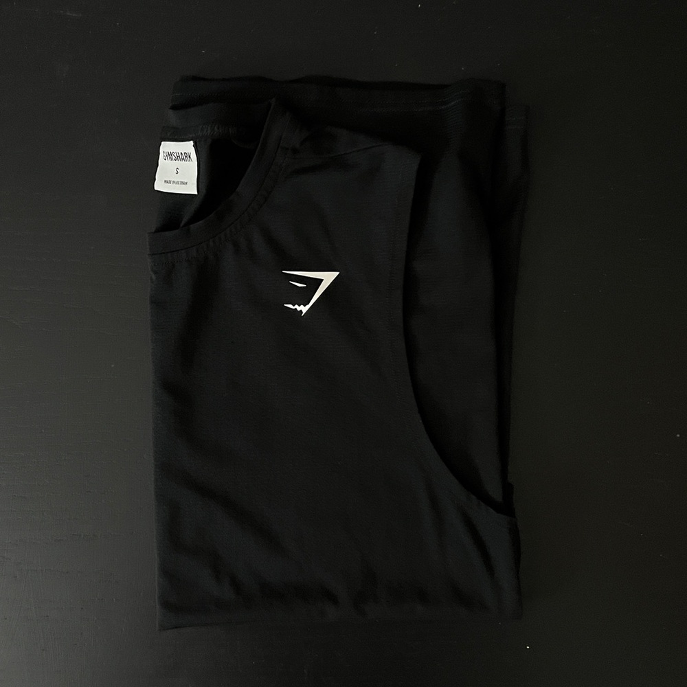 Black Gymshark Sleeveless Shirt